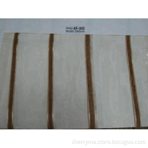 Hotel Chemical Embroidery Linen Curtain Fabric